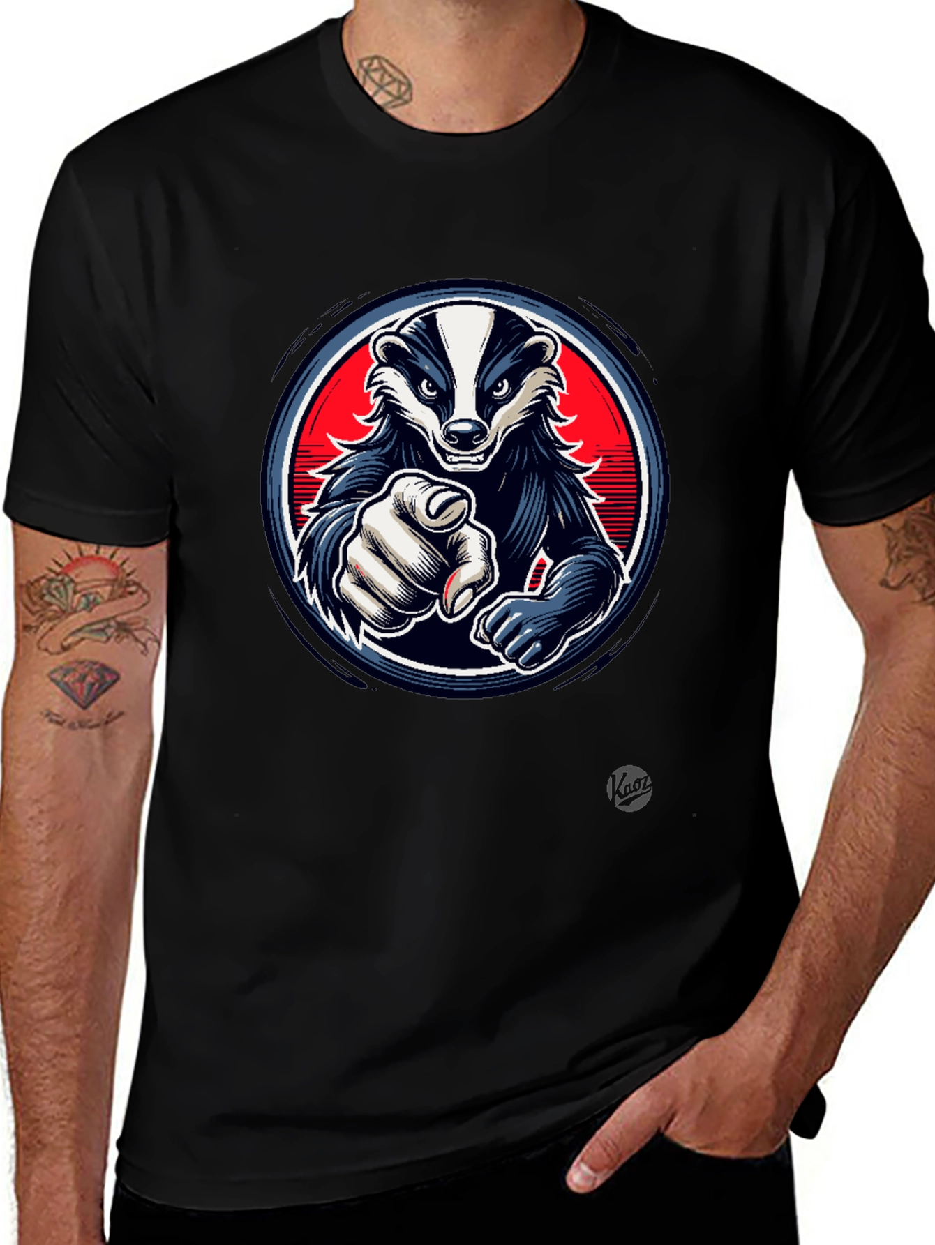 Cool Badger Graphic T-Shirt