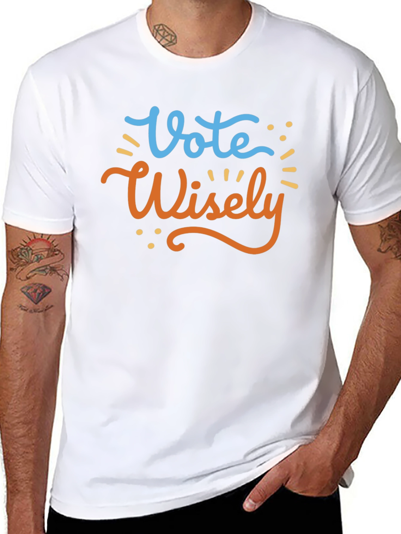 Vote Wisely Graphic Tee - Black Cotton T-Shirt