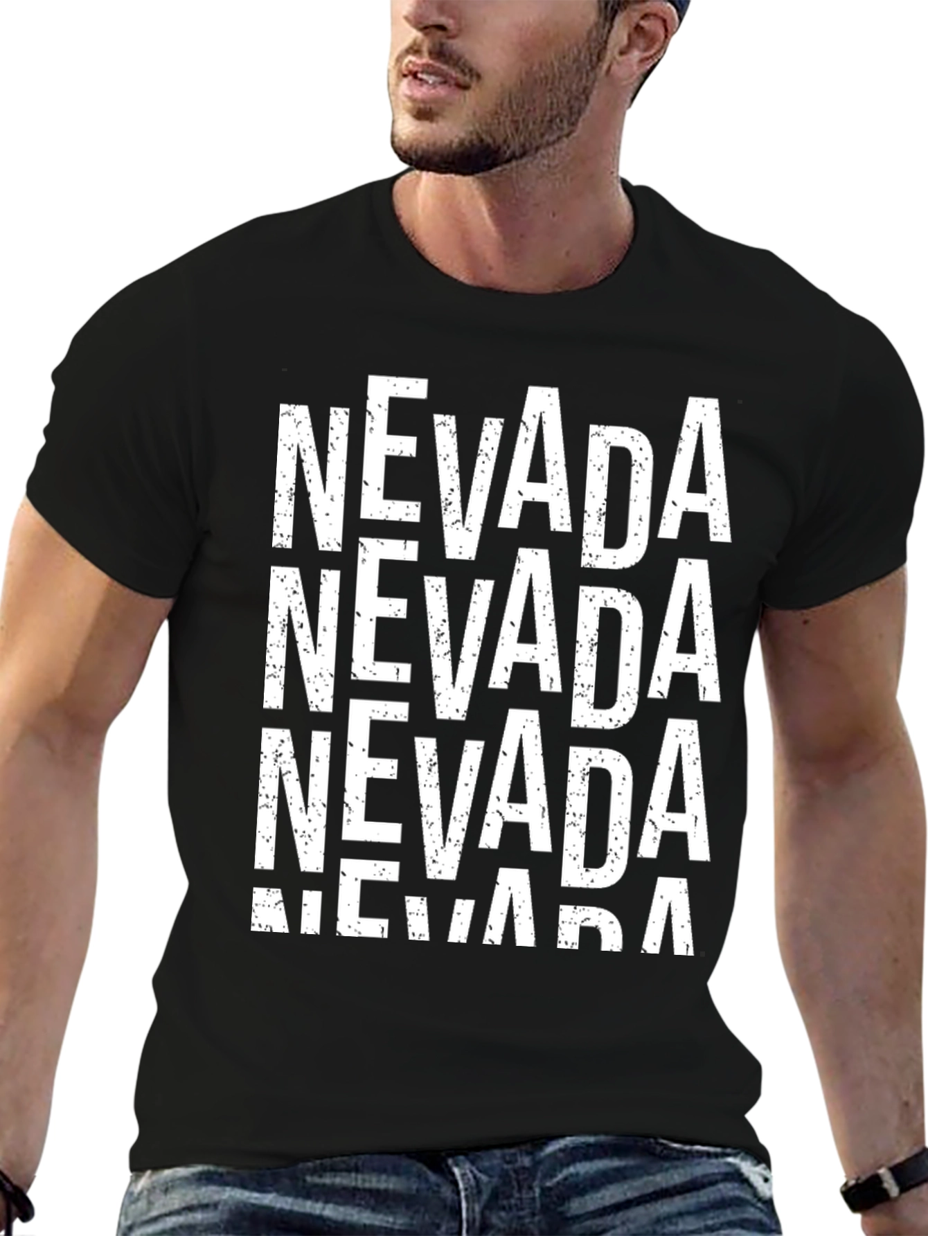 Nevada Graphic Print Crew Neck T-Shirt