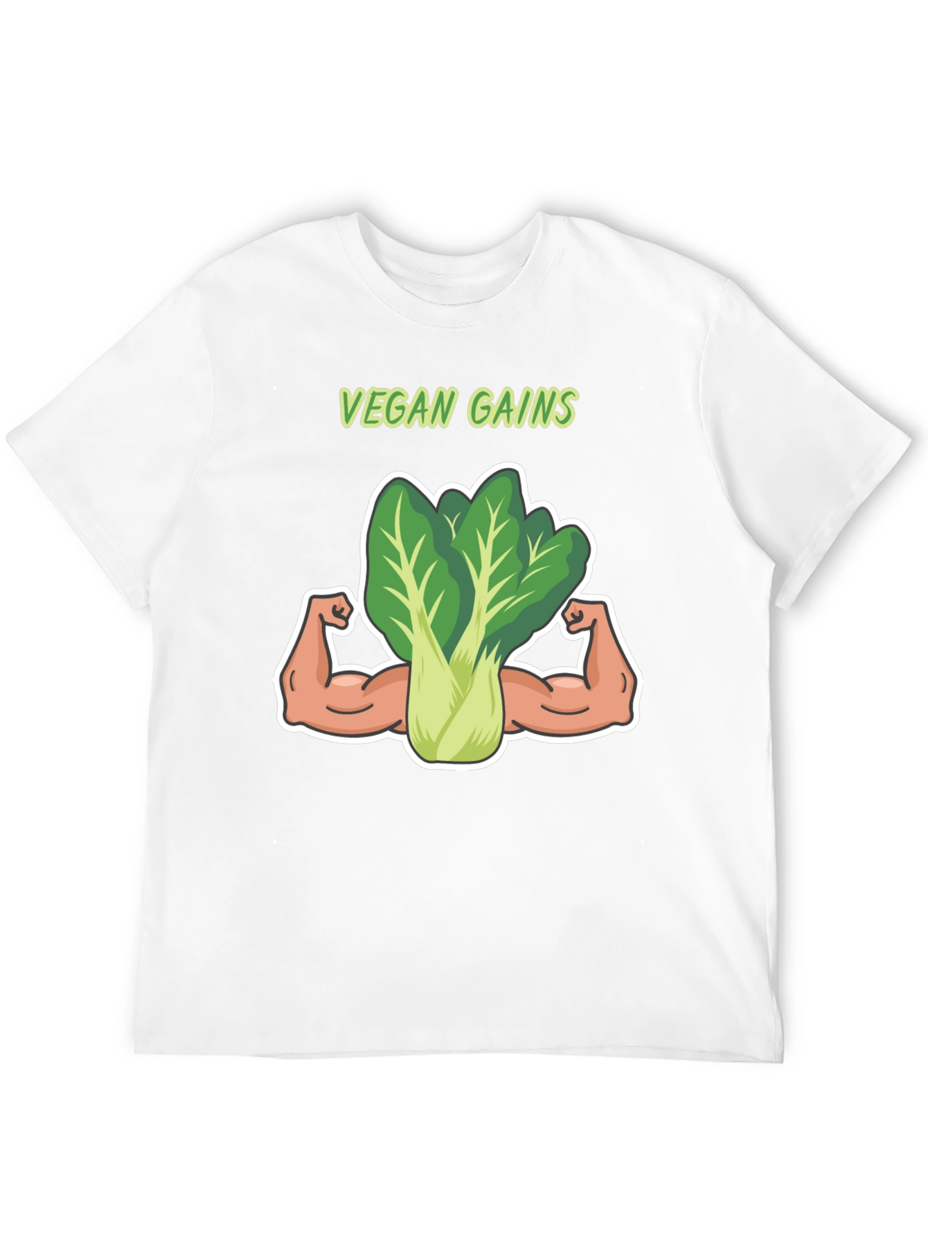 Vegan Gains T-Shirt: Funny Gym Shirt