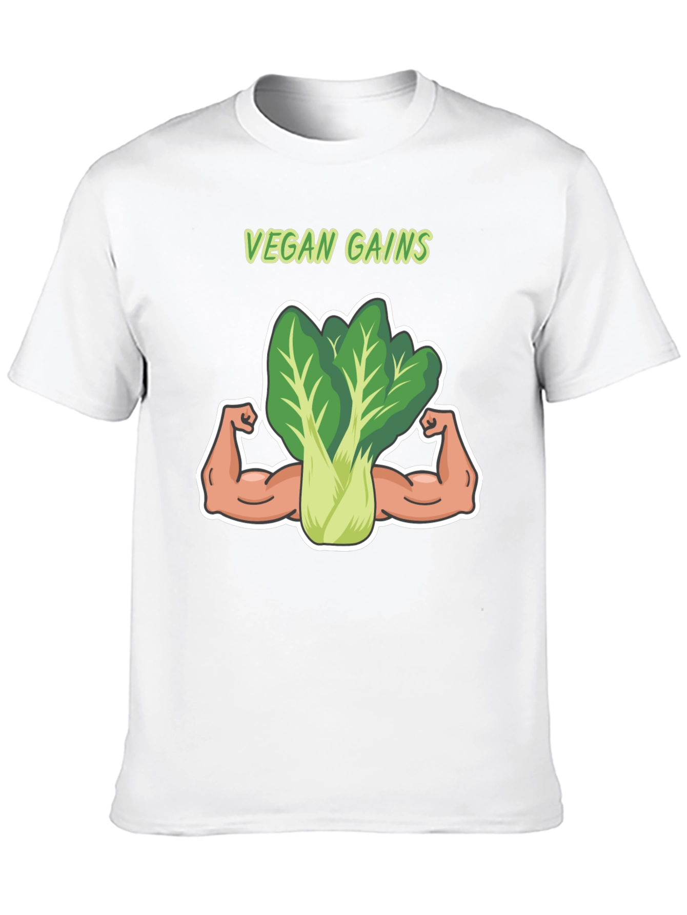 Vegan Gains T-Shirt: Funny Gym Shirt
