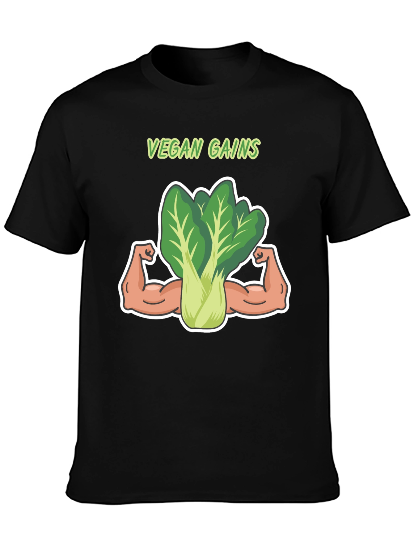 Vegan Gains T-Shirt: Funny Gym Shirt