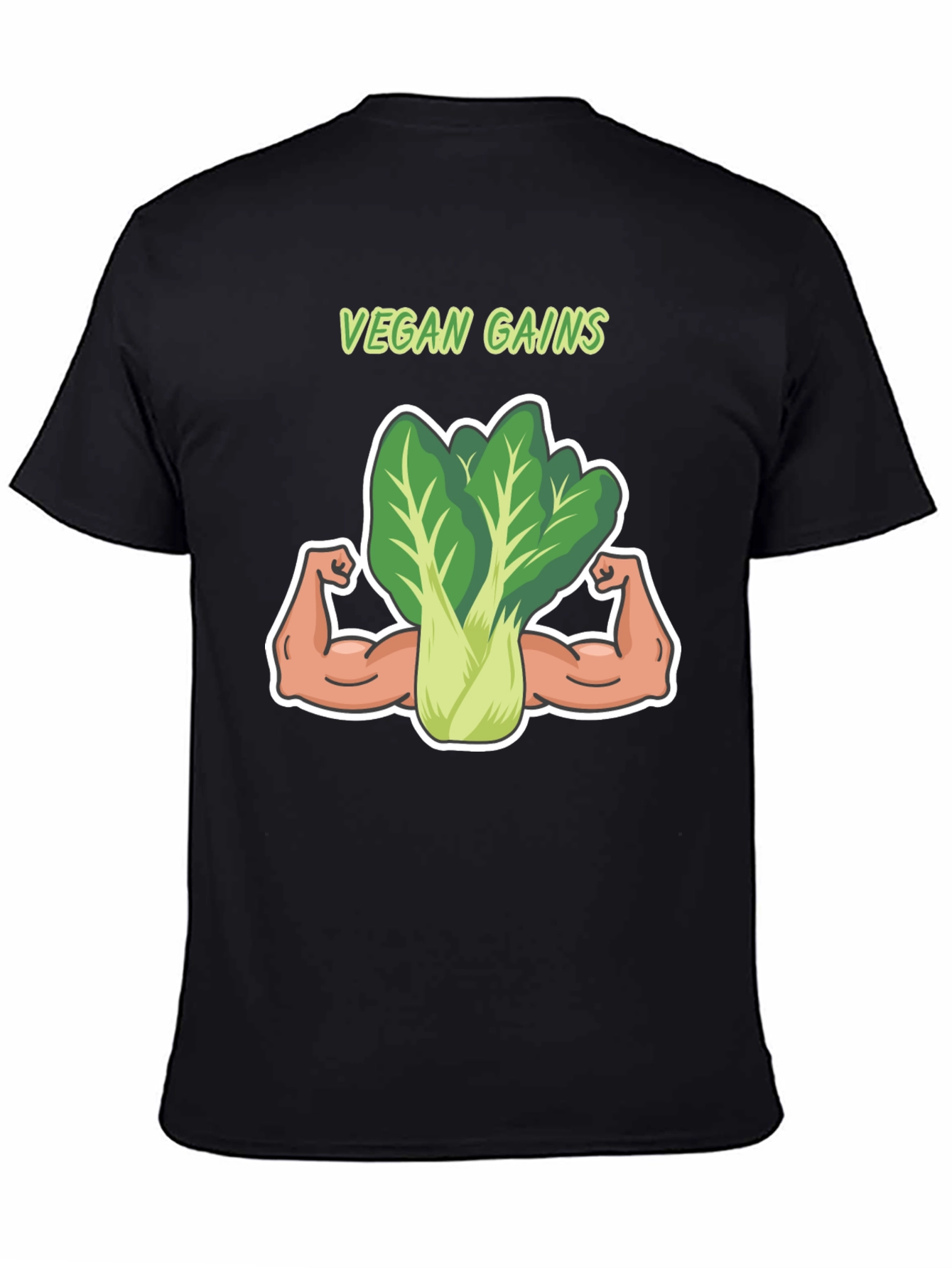 Vegan Gains T-Shirt: Funny Gym Shirt