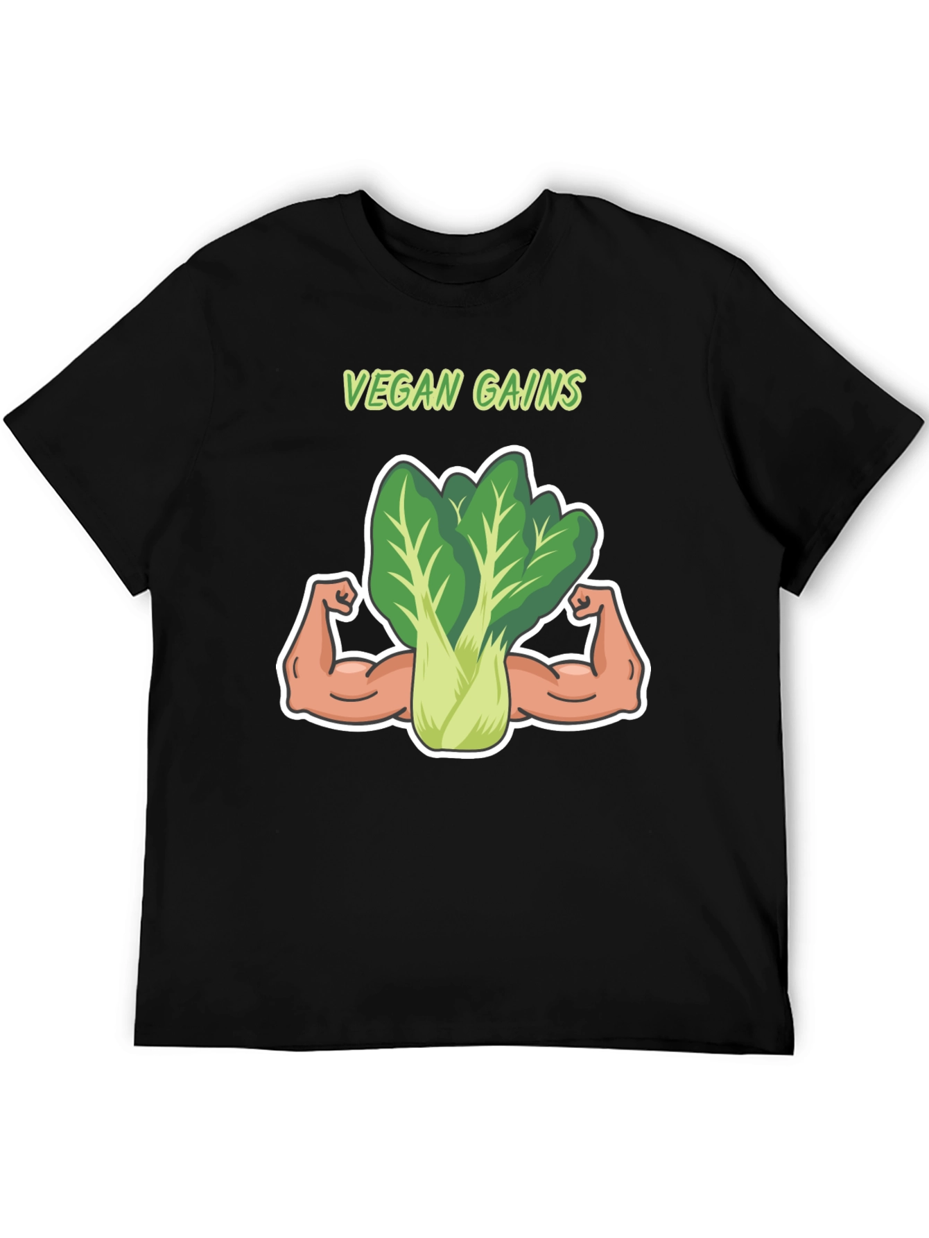 Vegan Gains T-Shirt: Funny Gym Shirt