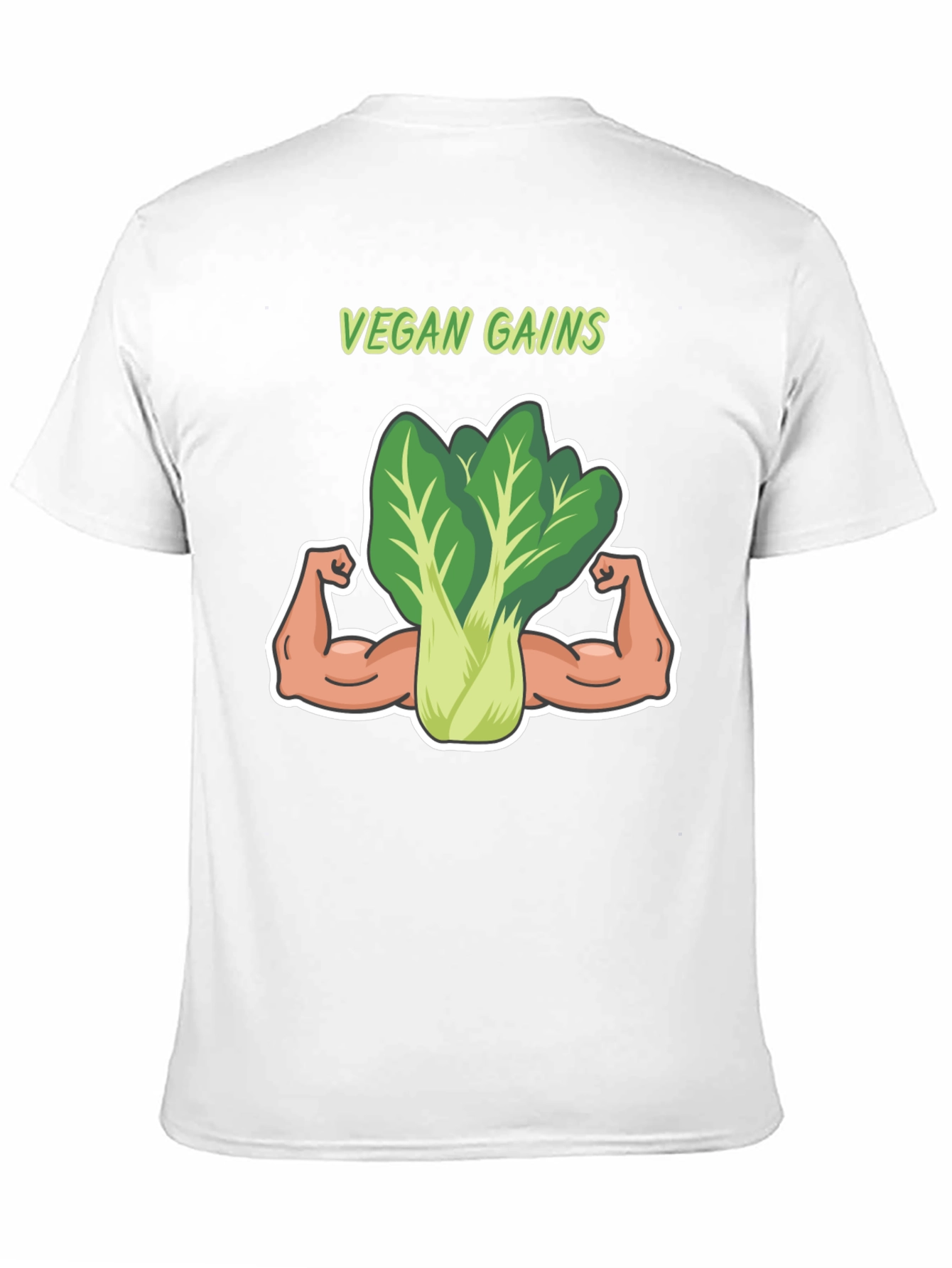 Vegan Gains T-Shirt: Funny Gym Shirt