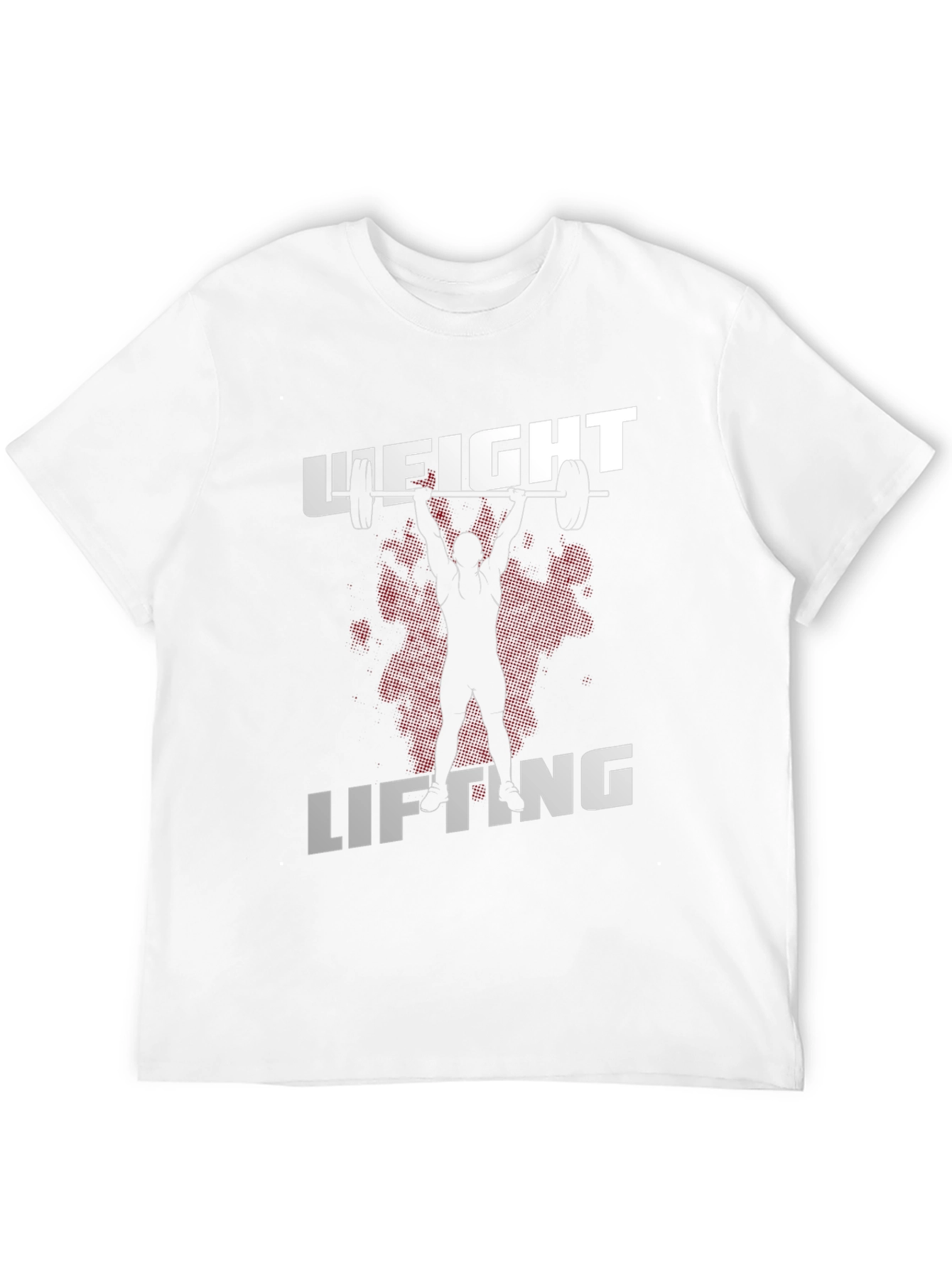Weight Lifting Graphic Tee - Black Cotton T-Shirt