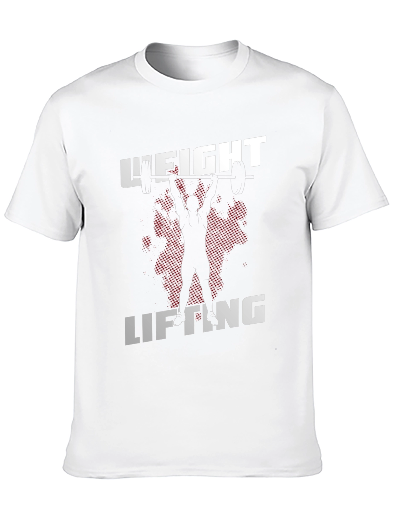 Weight Lifting Graphic Tee - Black Cotton T-Shirt