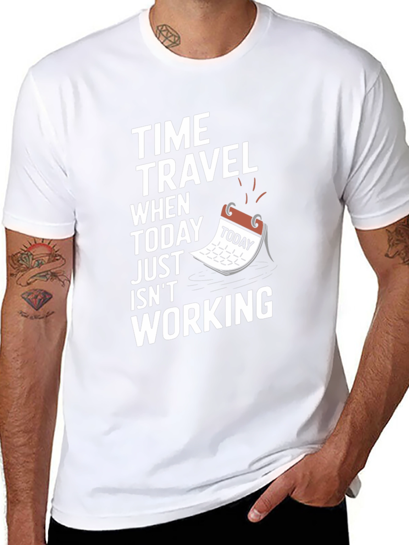 Time Travel Graphic Tee - Today Isnt Working