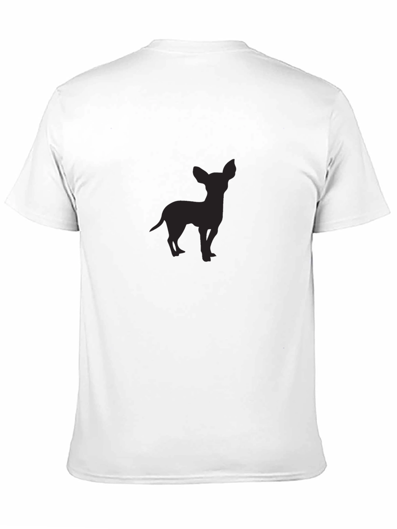Chihuahua Silhouette Black T-Shirt