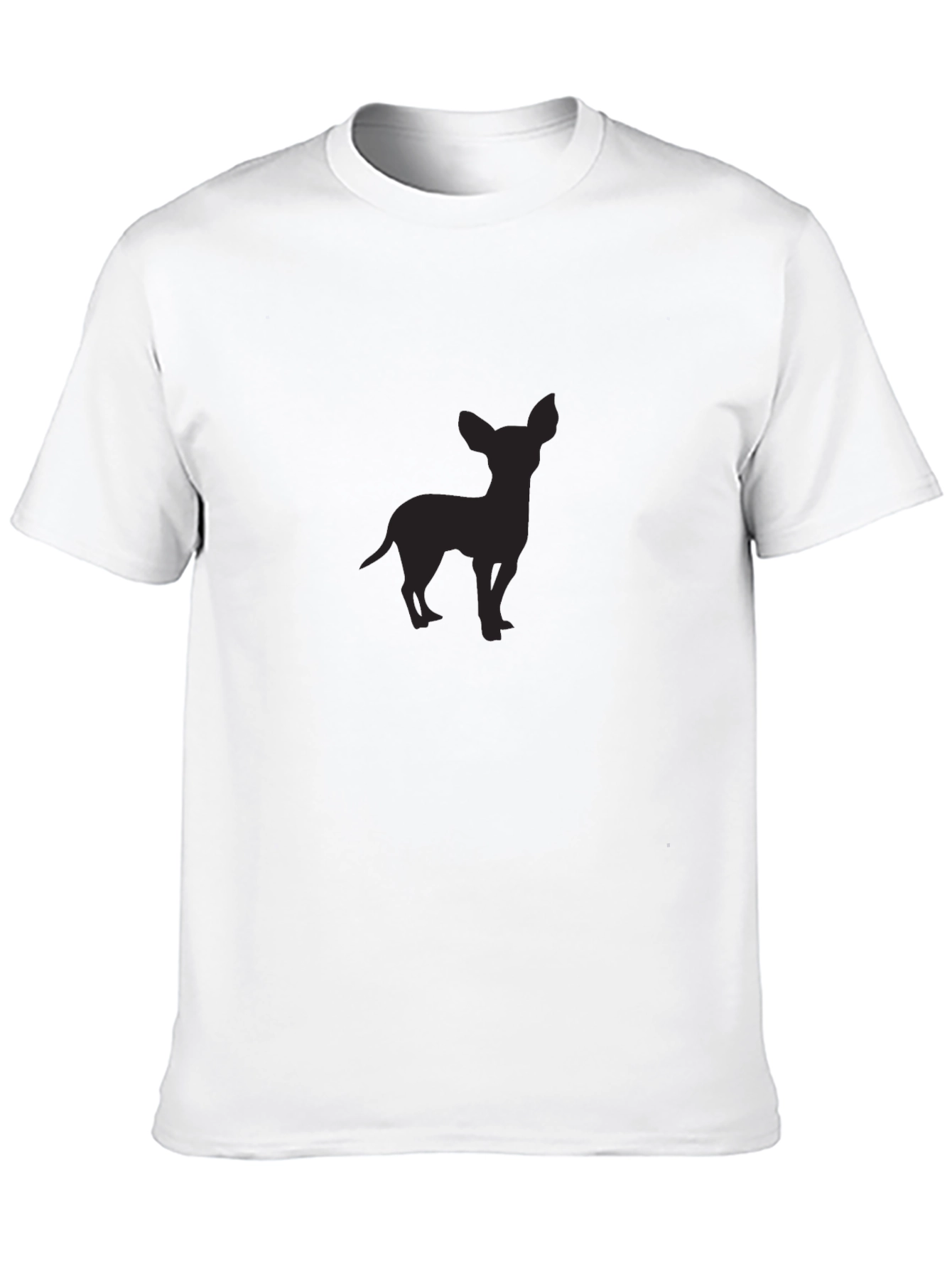 Chihuahua Silhouette Black T-Shirt