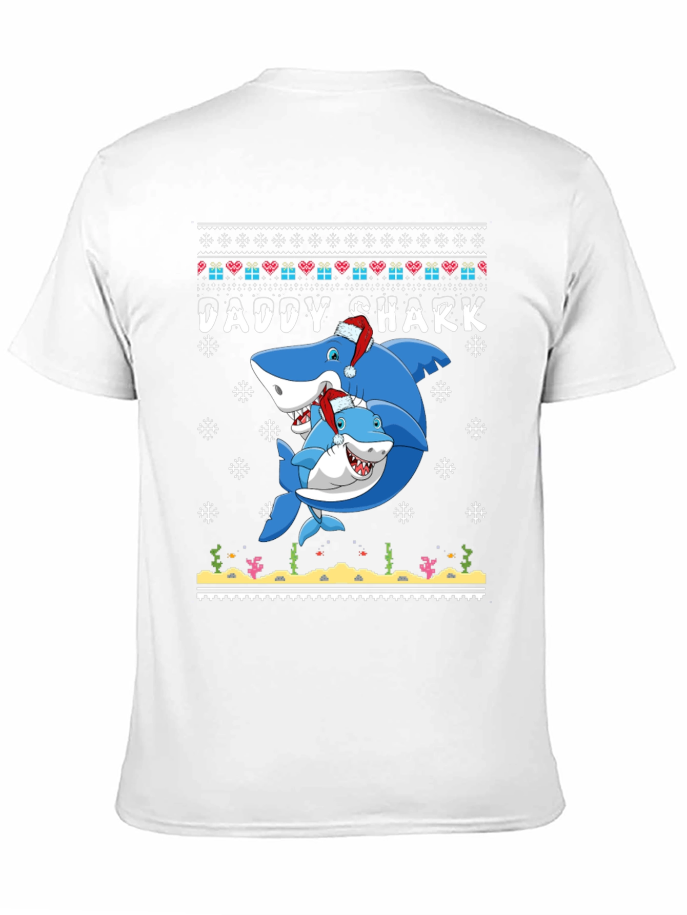 Daddy Shark Christmas Graphic Tee