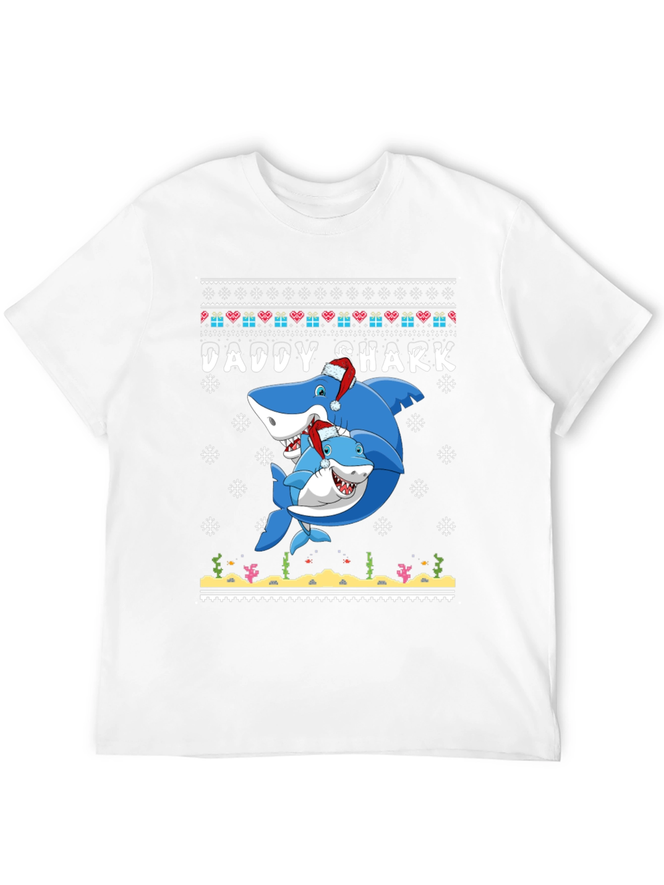 Daddy Shark Christmas Graphic Tee