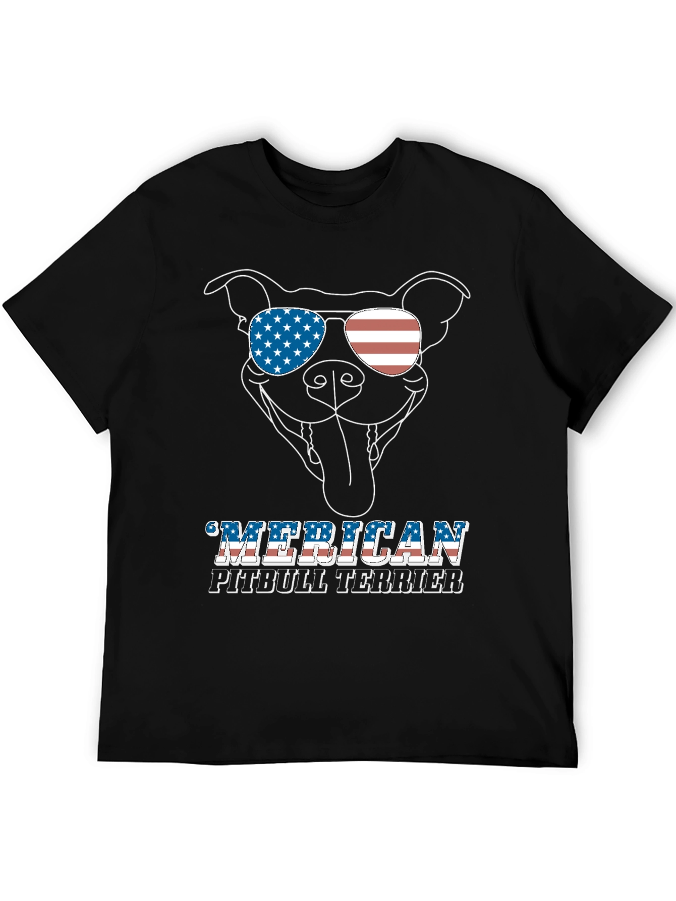 American Pitbull Terrier Patriotic T-Shirt