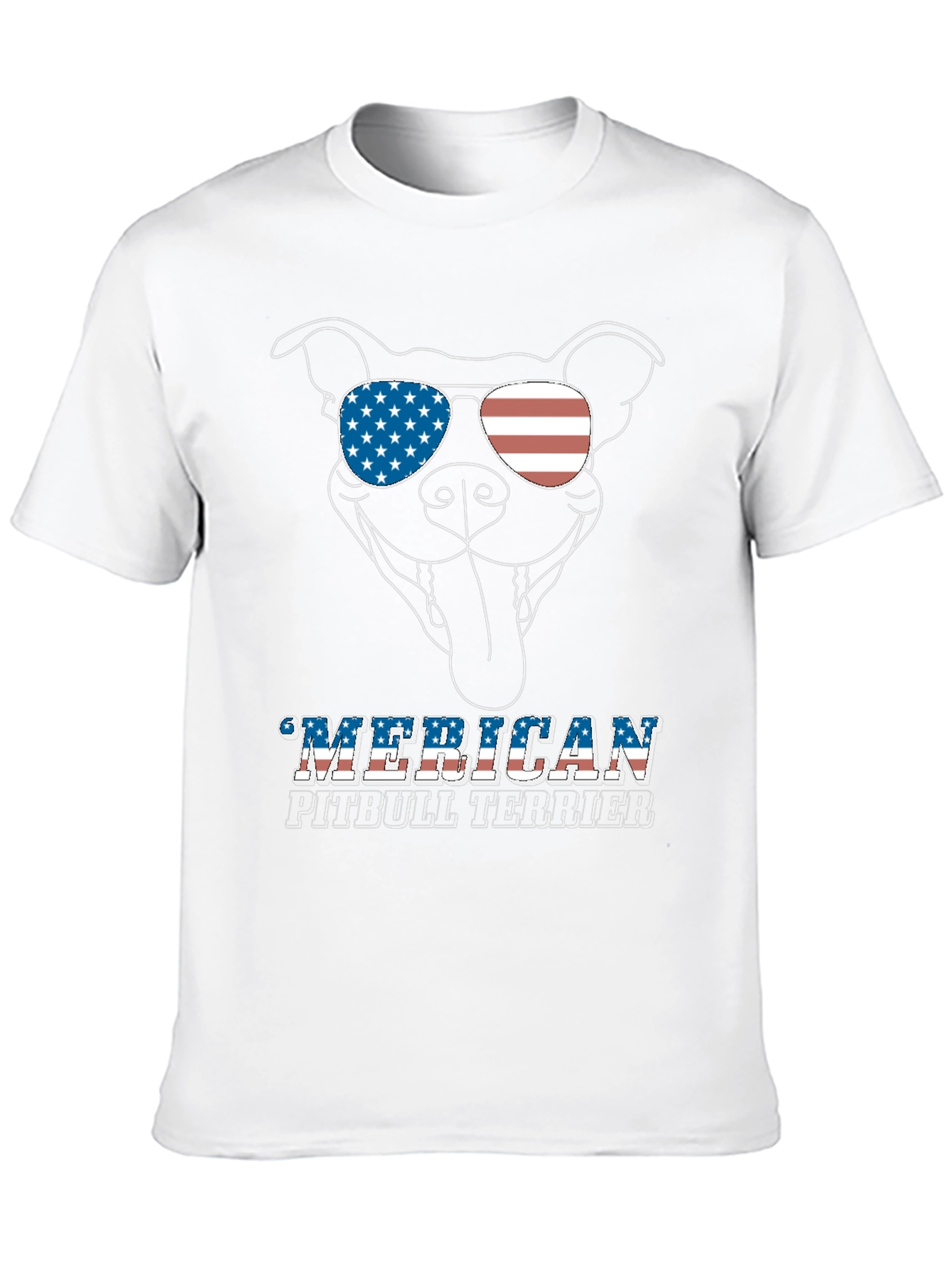 American Pitbull Terrier Patriotic T-Shirt