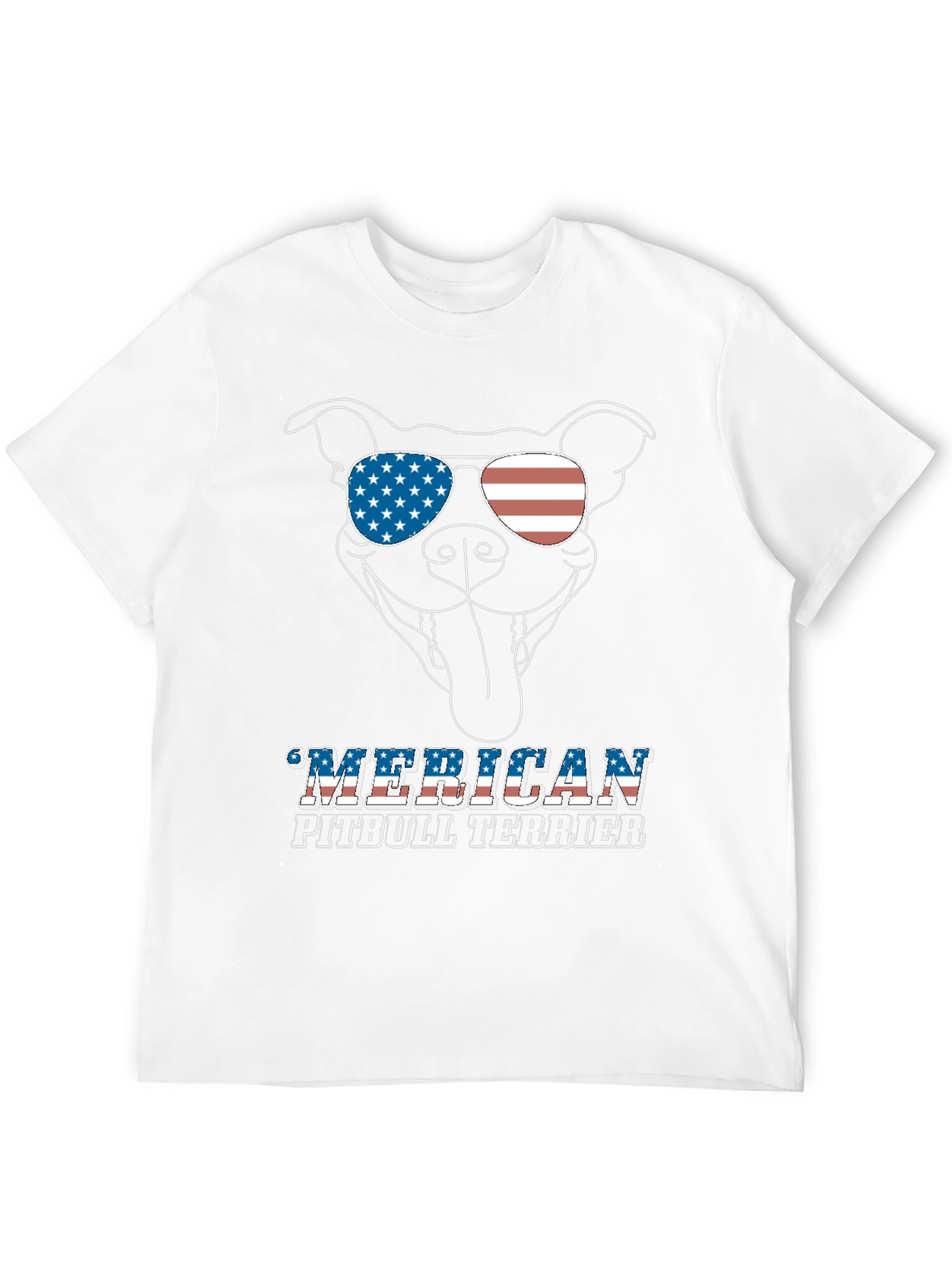 American Pitbull Terrier Patriotic T-Shirt