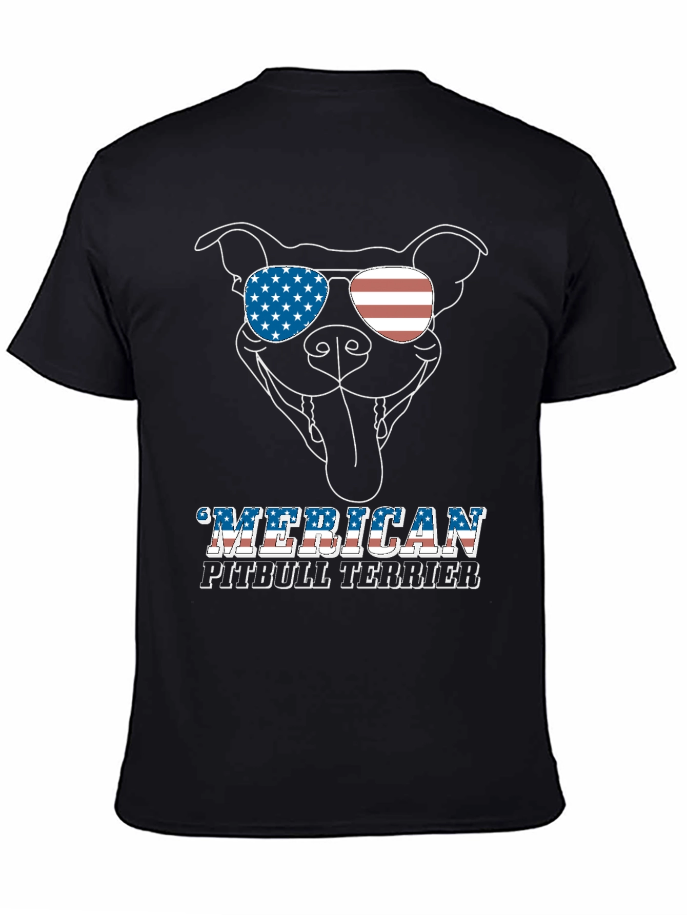 American Pitbull Terrier Patriotic T-Shirt