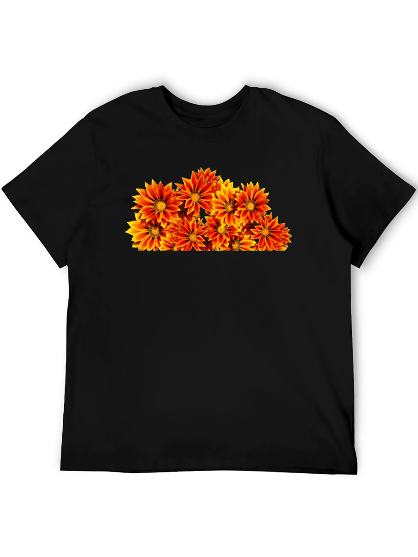 Floral Graphic Black T-Shirt
