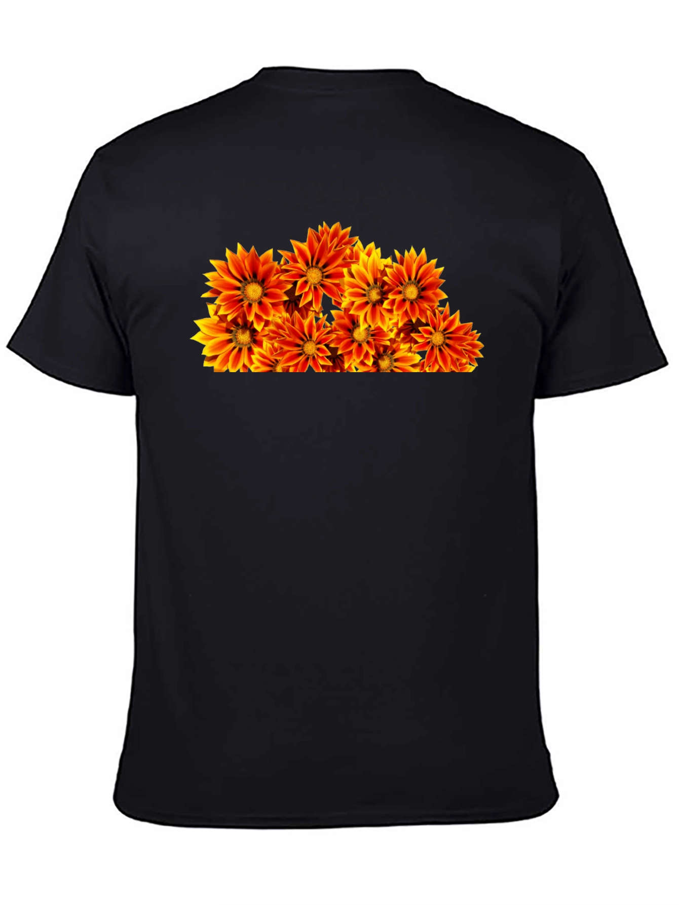 Floral Graphic Black T-Shirt