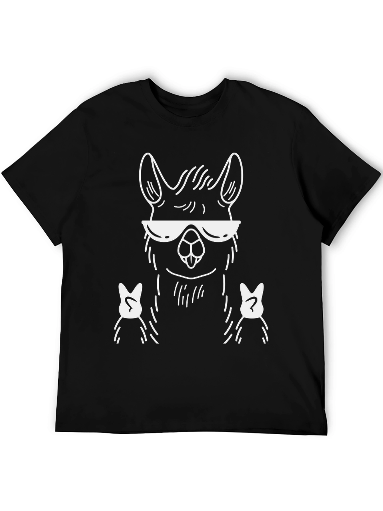 Cool Llama Graphic Tee - Quirky Unisex T-Shirt