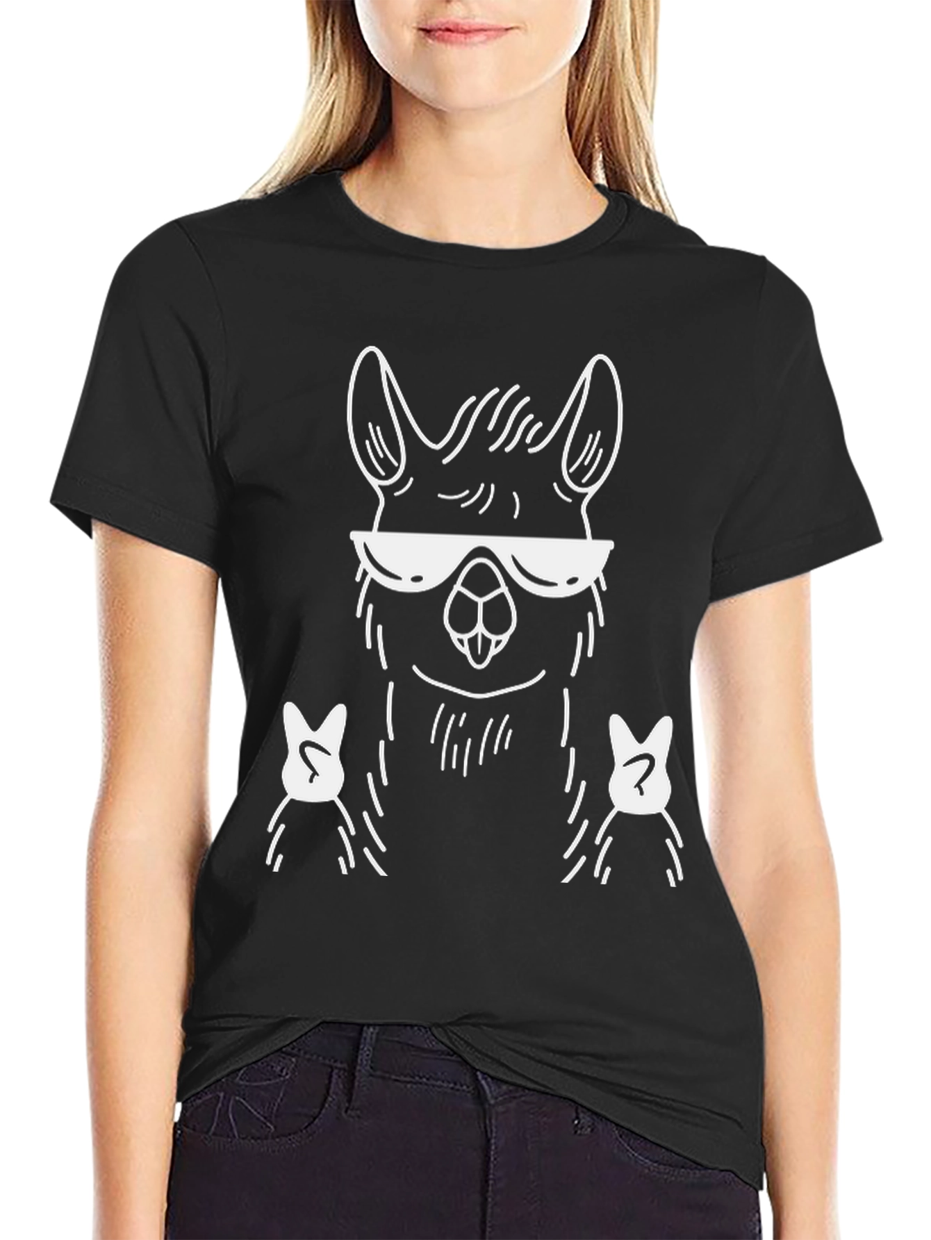 Cool Llama Graphic Tee - Quirky Unisex T-Shirt