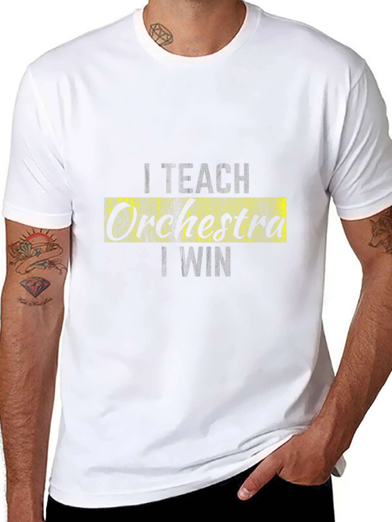 I Teach Orchestra I Win Black T-Shirt