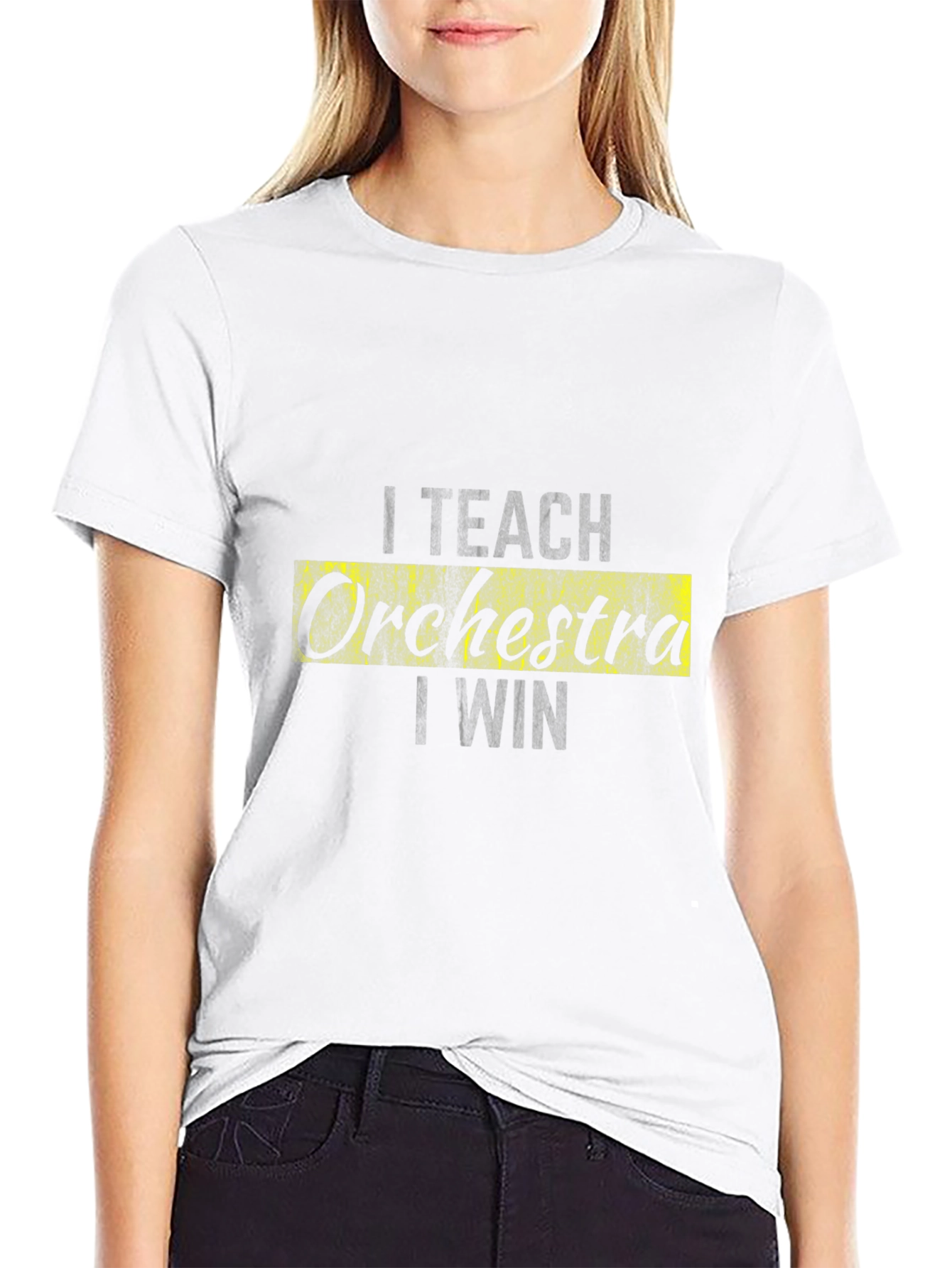 I Teach Orchestra I Win Black T-Shirt