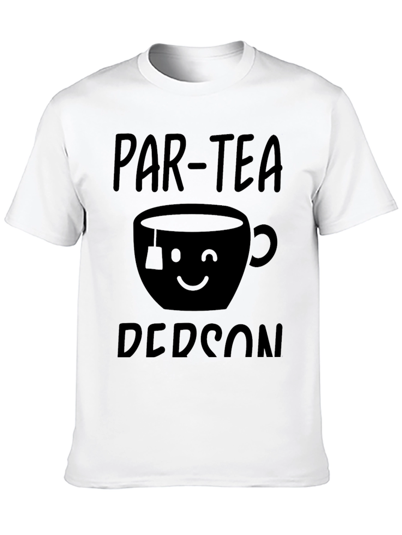Par-Tea Person Black T-Shirt