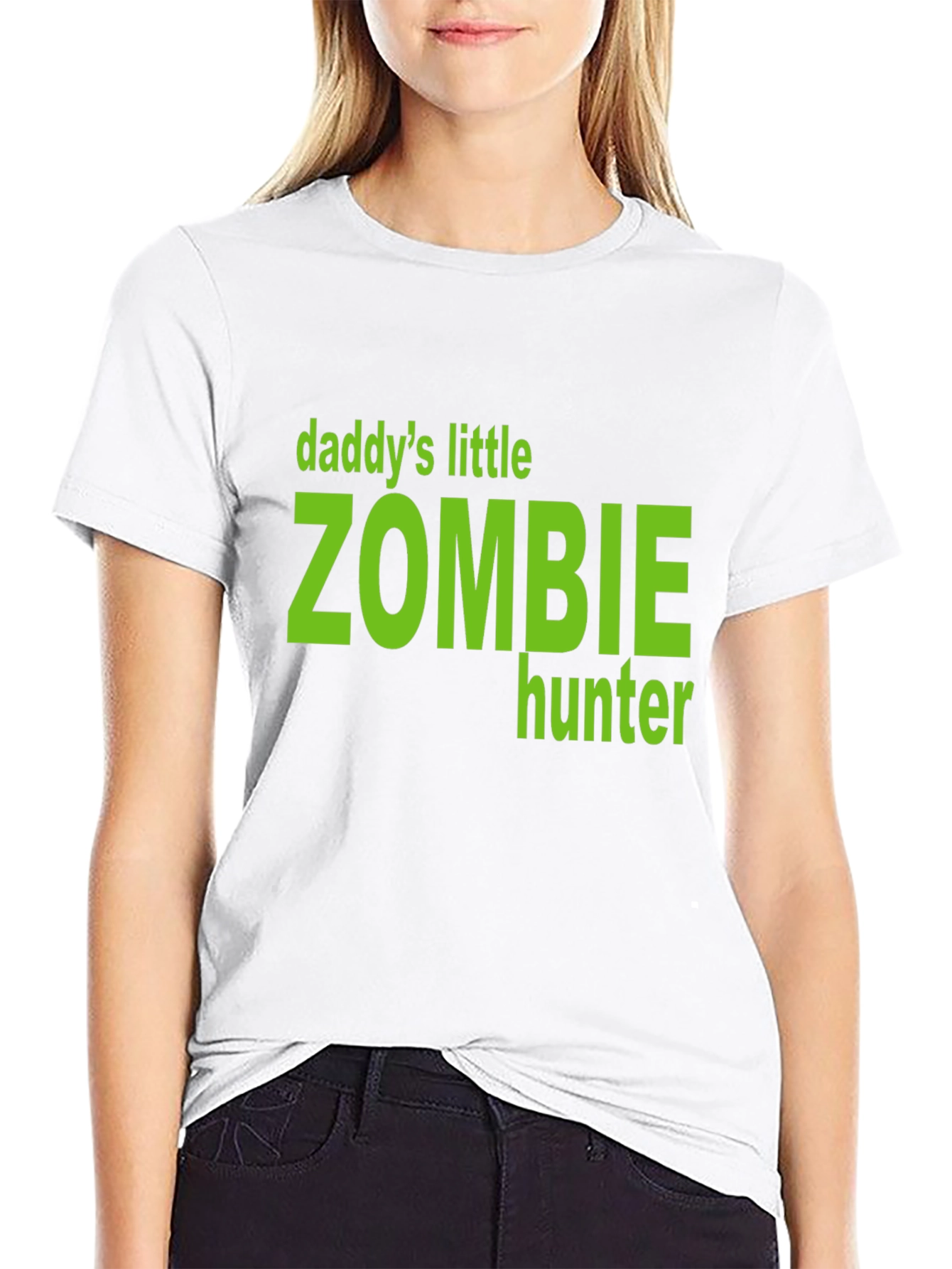 Daddys Little Zombie Hunter Graphic T-Shirt