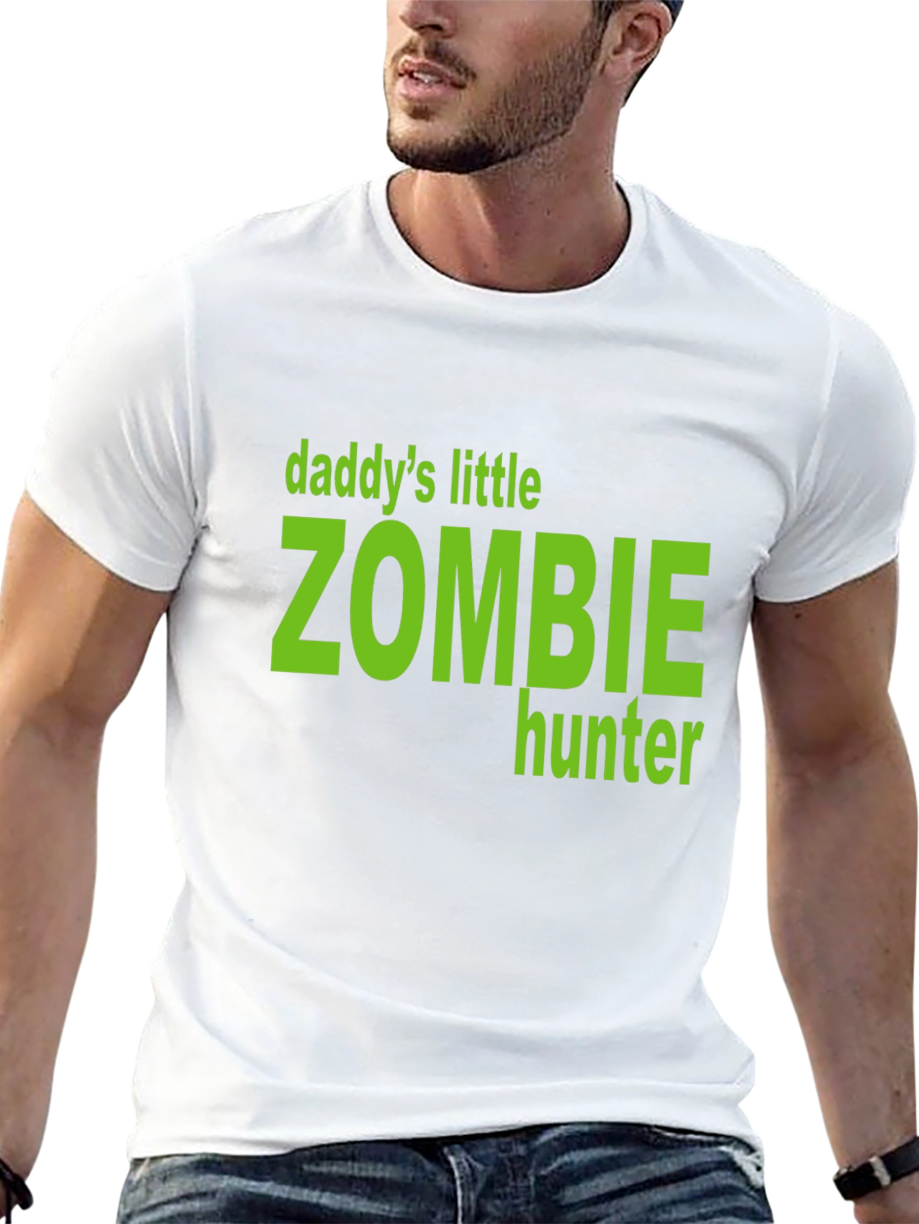 Daddys Little Zombie Hunter Graphic T-Shirt