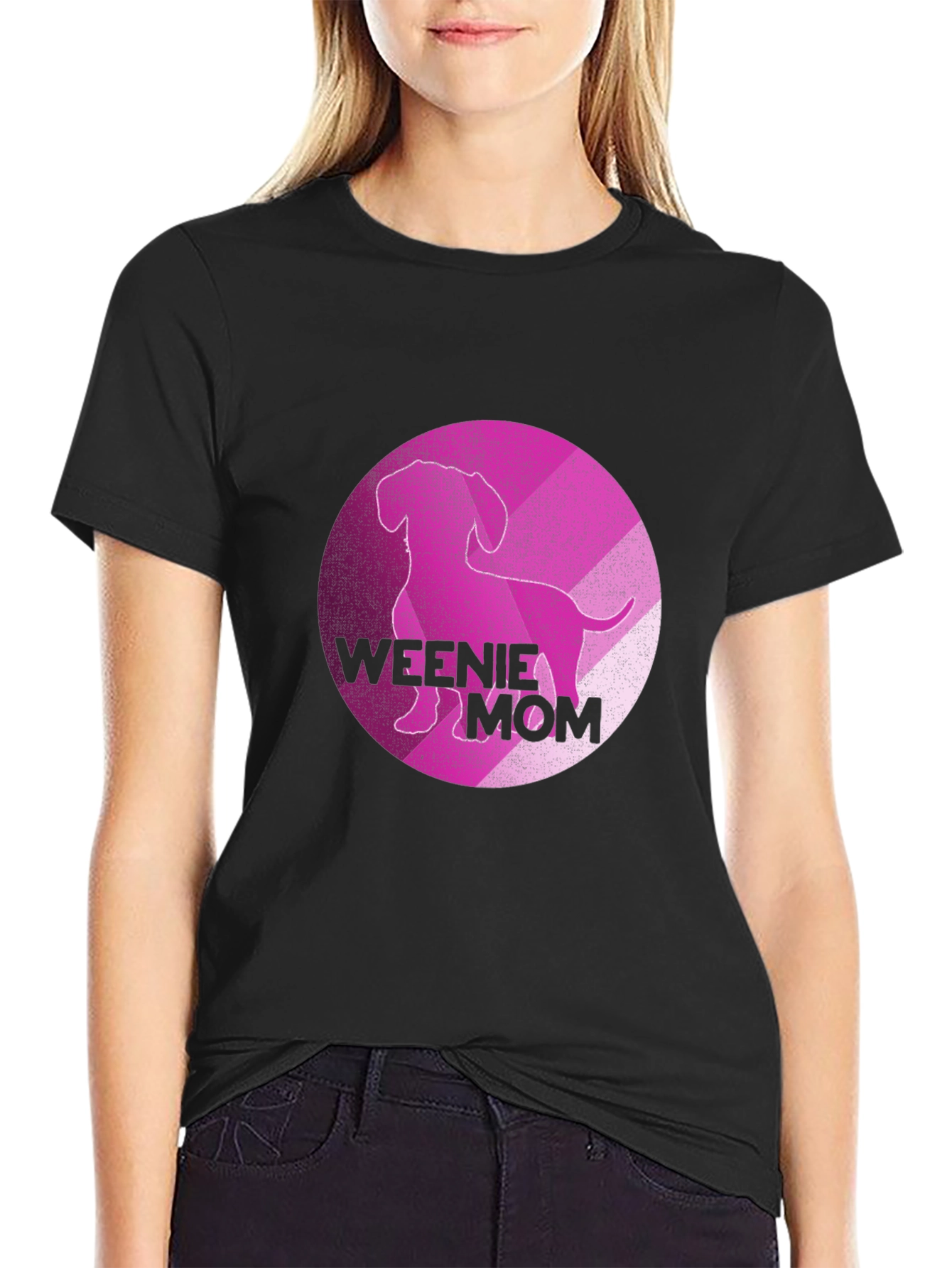 Weenie Mom T-Shirt - Dachshund Lover Tee