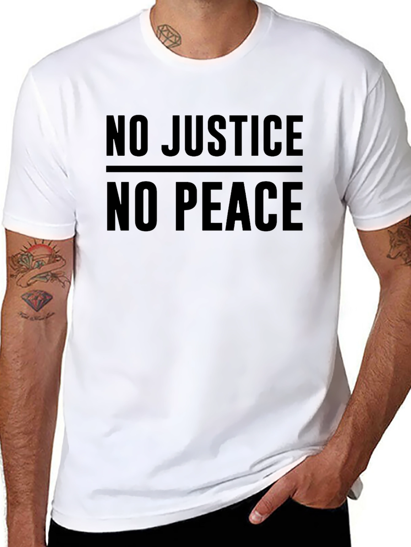 No Justice No Peace Graphic T-Shirt