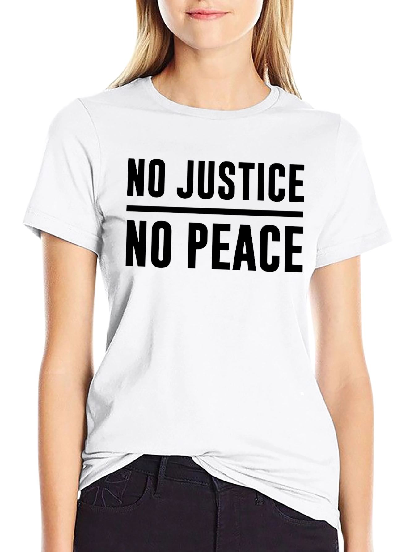 No Justice No Peace Graphic T-Shirt
