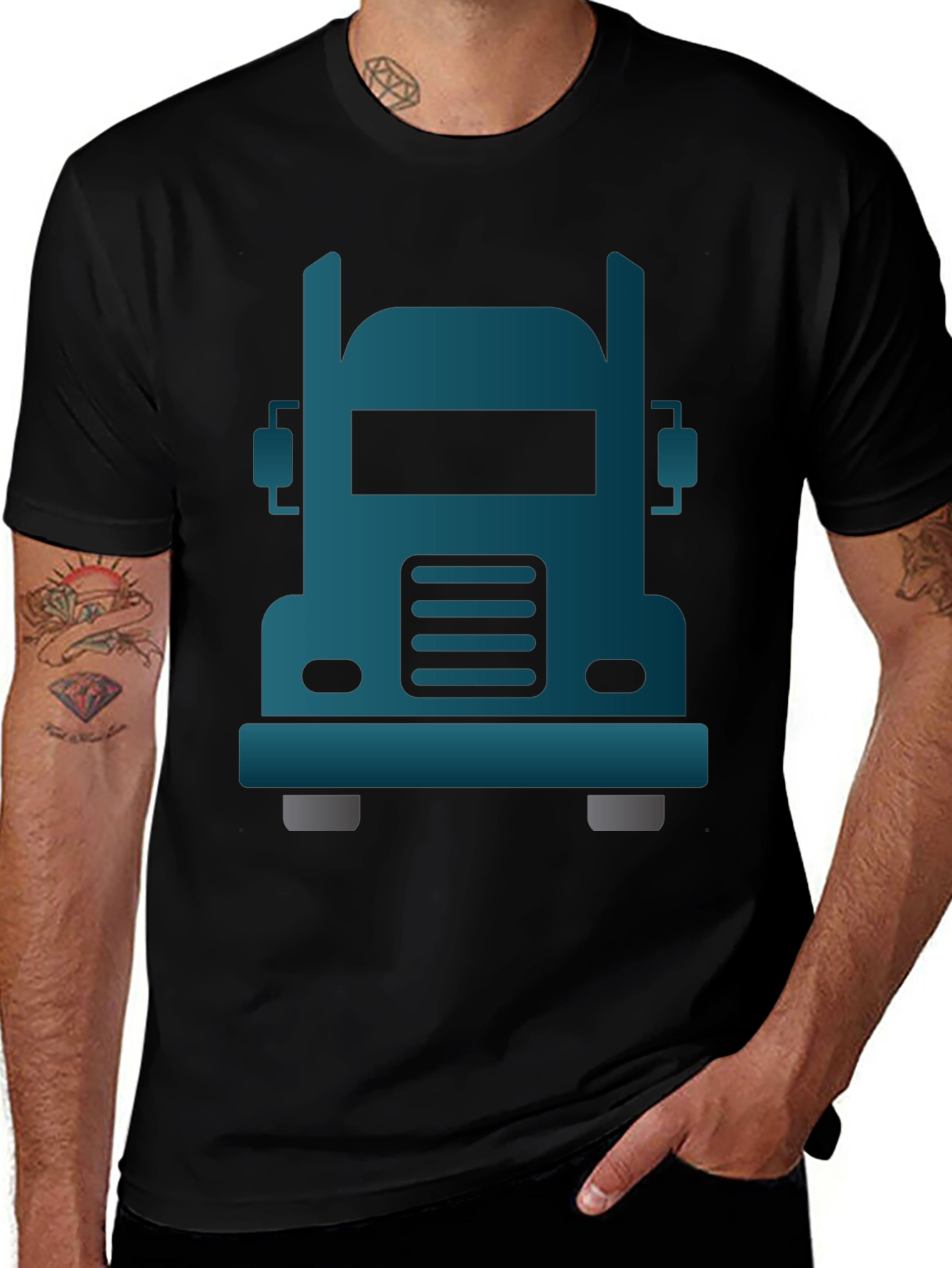 Truck Graphic Tee - Cool Vehicle Design