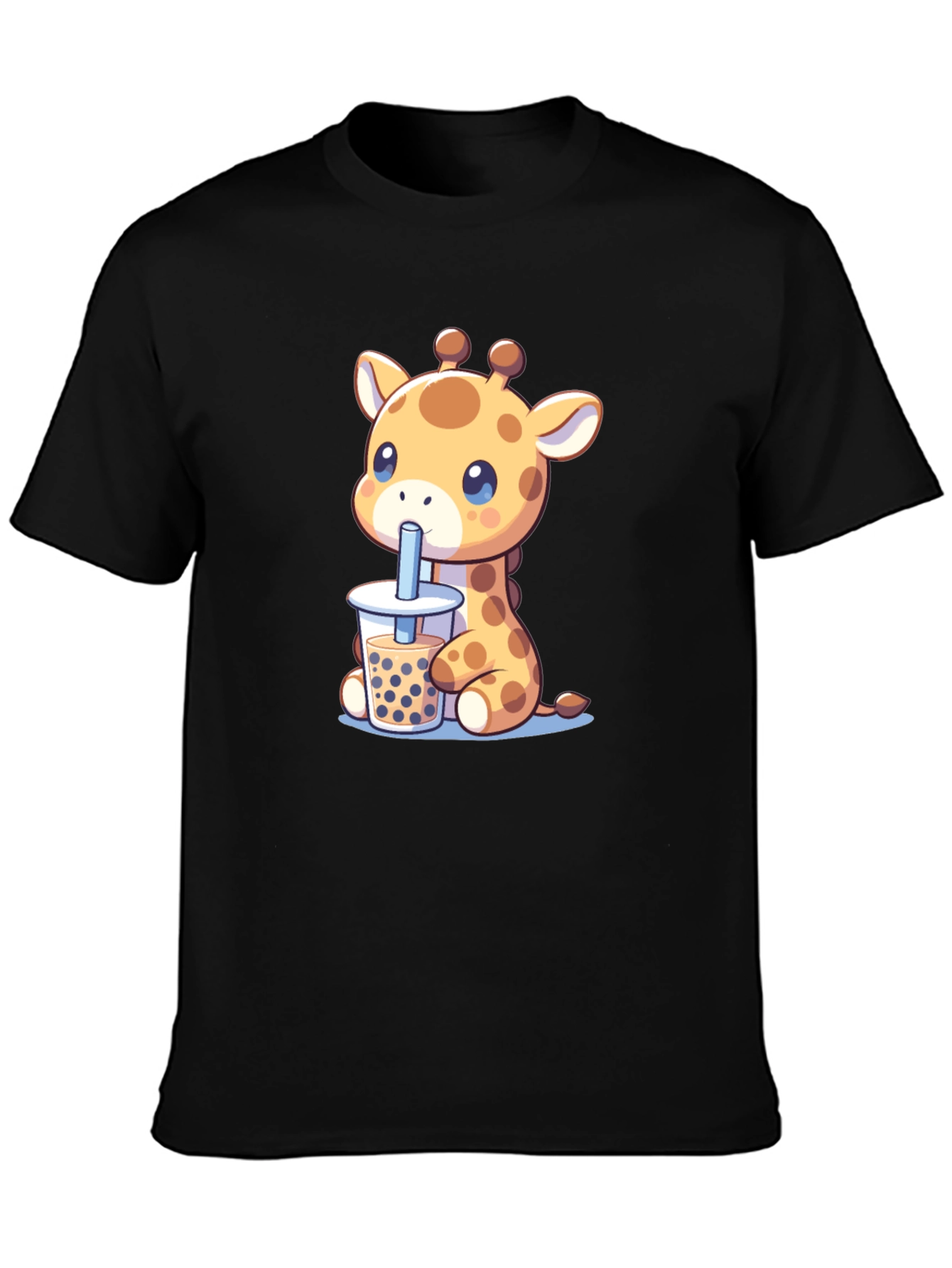 Giraffe Boba Tea Graphic Tee