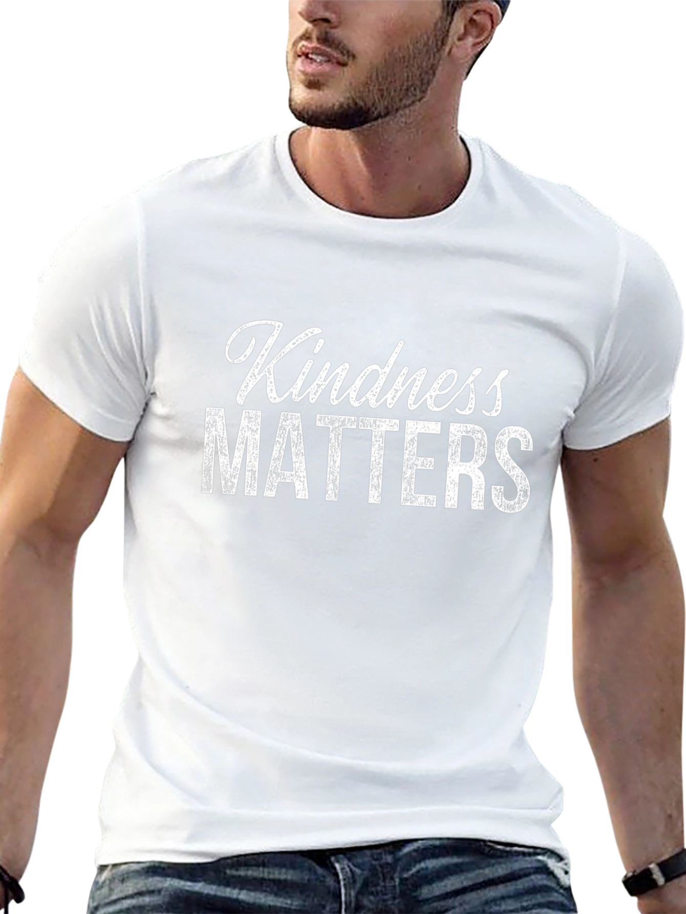 Kindness Matters Graphic Black T-Shirt
