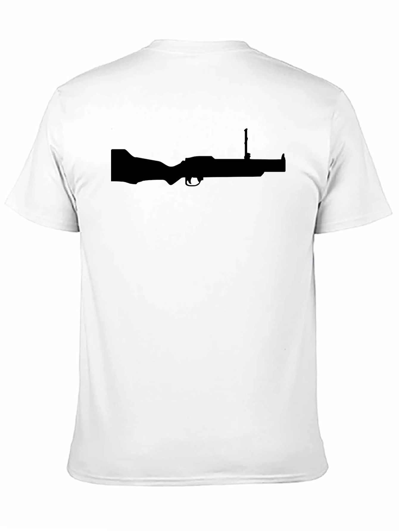 Gun Silhouette T-Shirt - Black