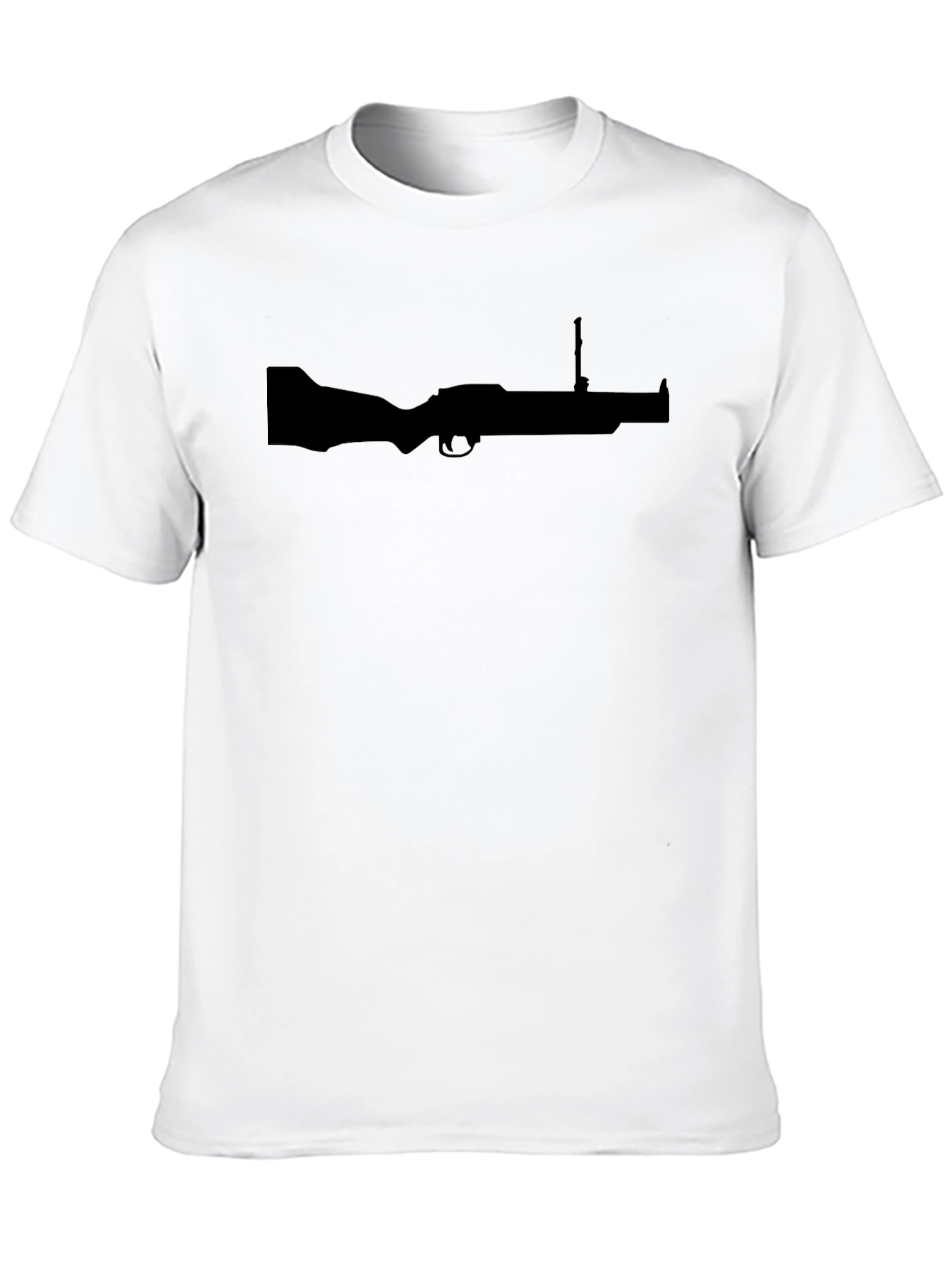 Gun Silhouette T-Shirt - Black