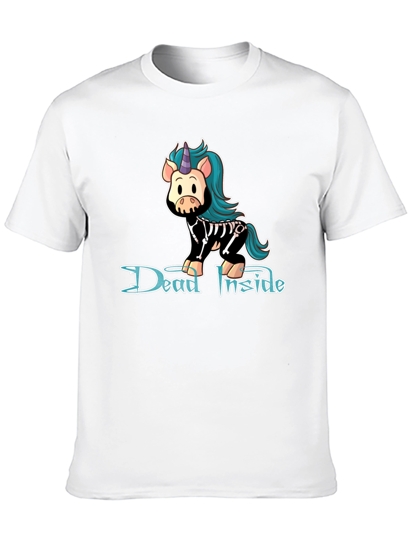 Dead Inside Unicorn Black T-Shirt