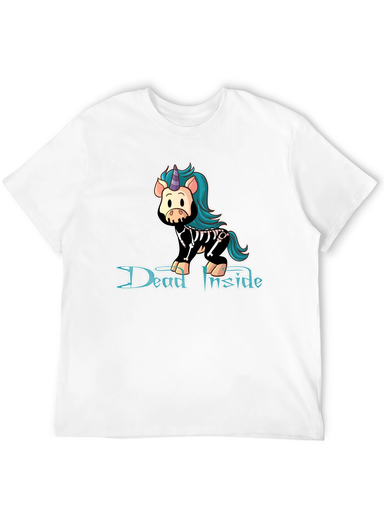 Dead Inside Unicorn Black T-Shirt