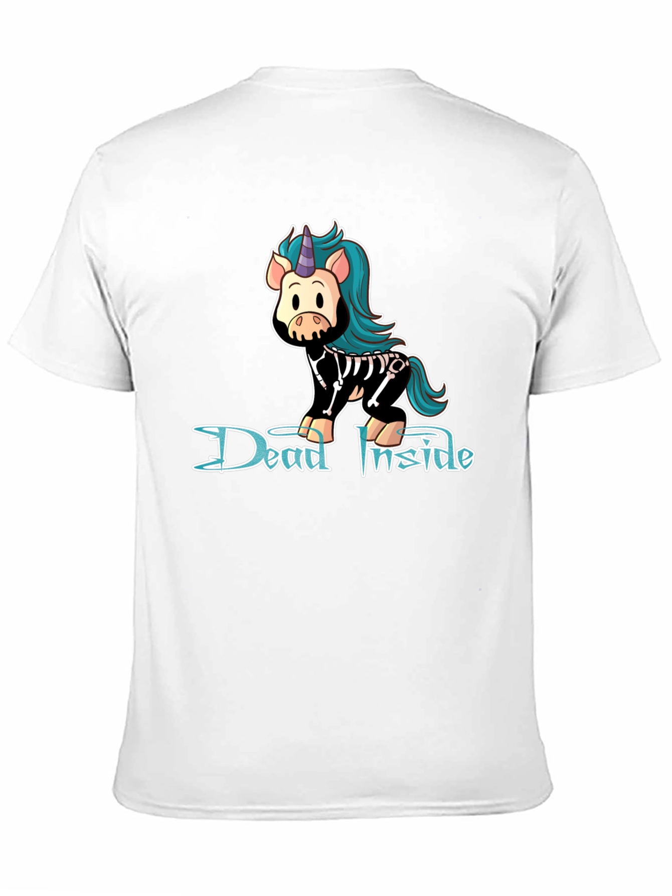 Dead Inside Unicorn Black T-Shirt