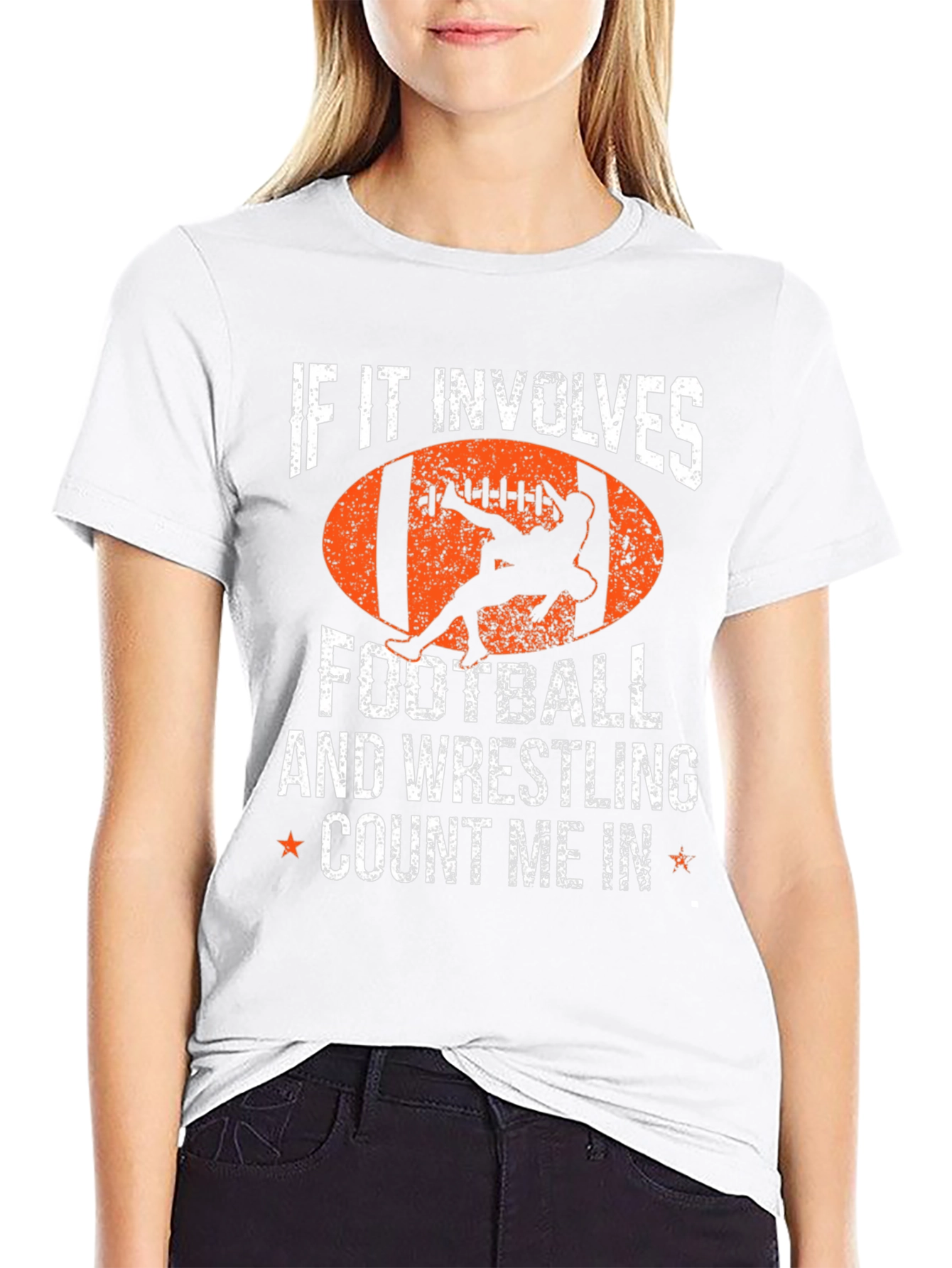 Football and Wrestling T-Shirt - Count Me In!