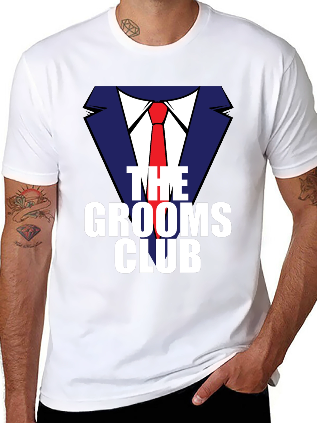 Grooms Club Graphic Tee - Bachelor Party T-Shirt