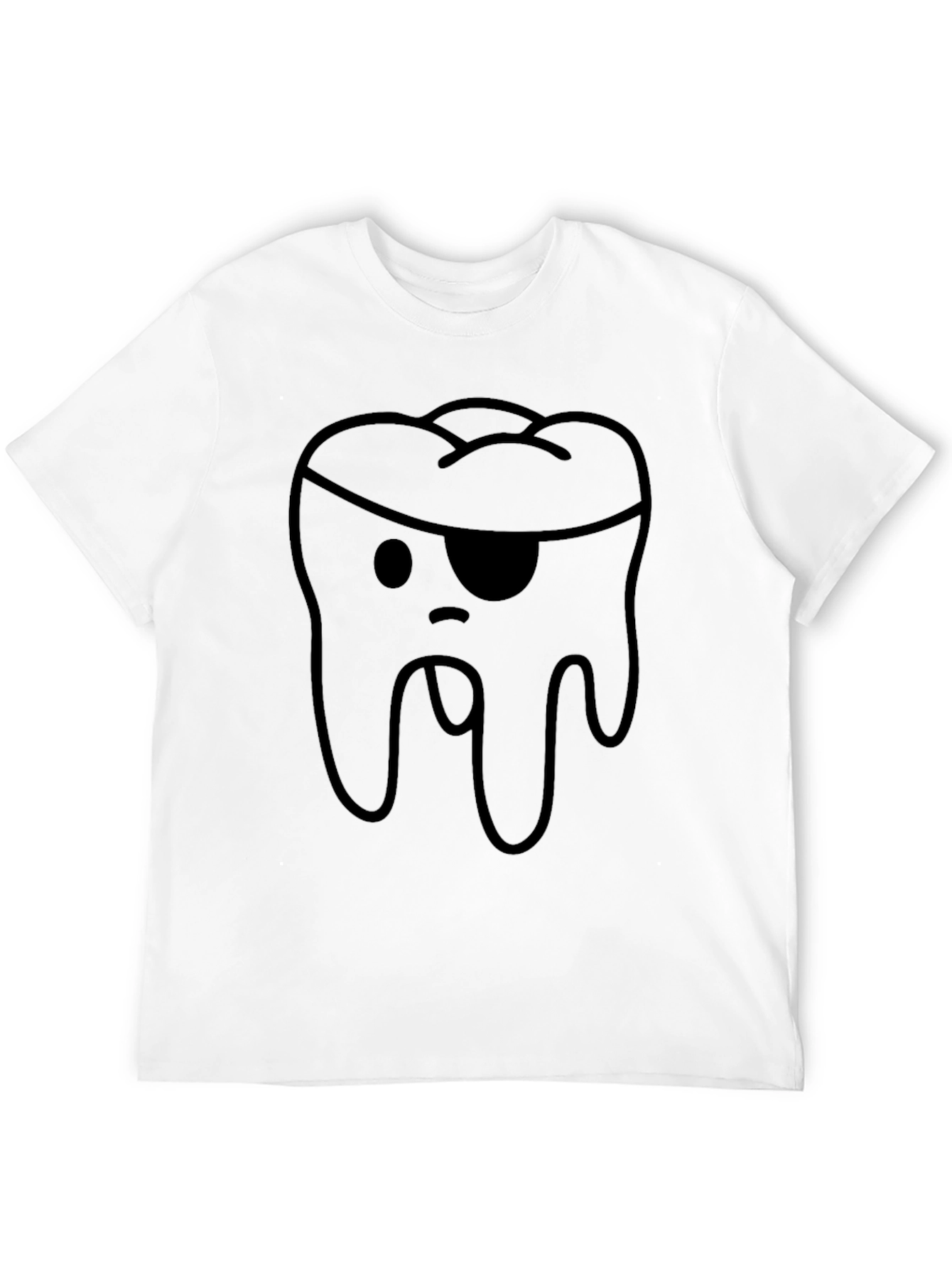 Pirate Tooth Graphic T-Shirt - Unique Design Soft Cotton