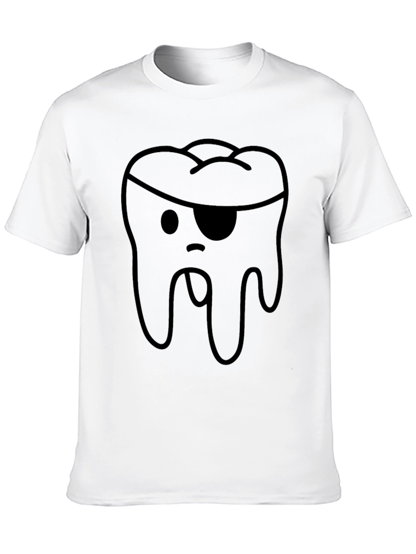 Pirate Tooth Graphic T-Shirt - Unique Design Soft Cotton