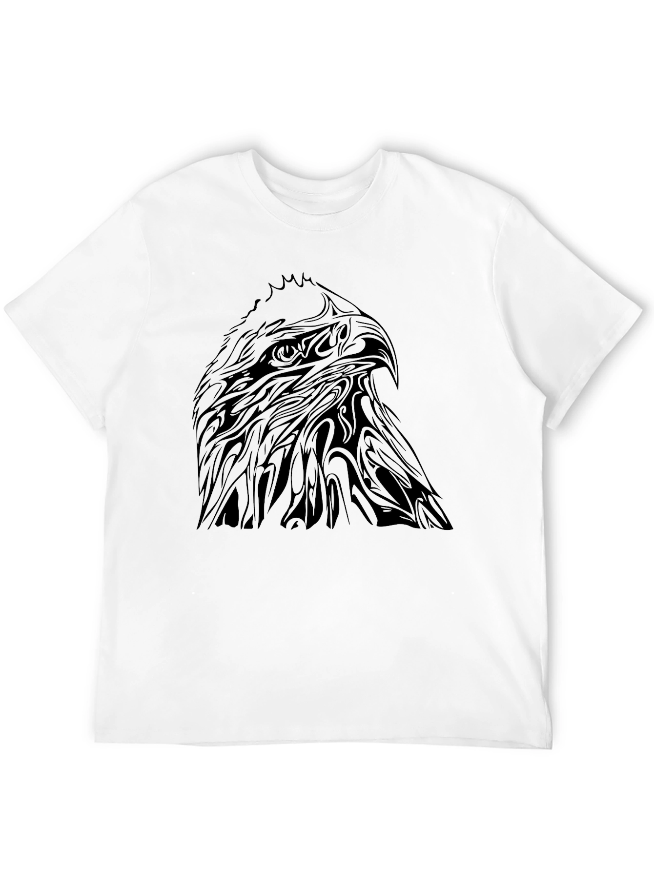 Eagle Head Graphic T-Shirt - Mens Black Tee