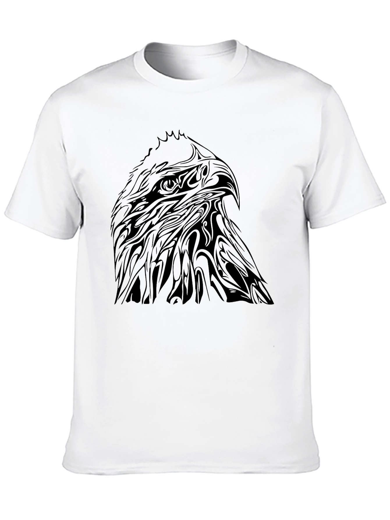 Eagle Head Graphic T-Shirt - Mens Black Tee