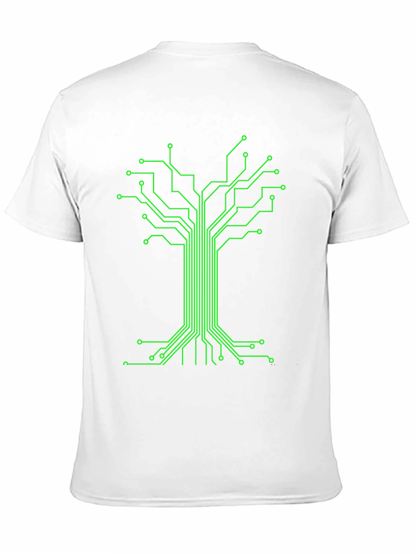 Circuit Board Tree Graphic Tee - Black