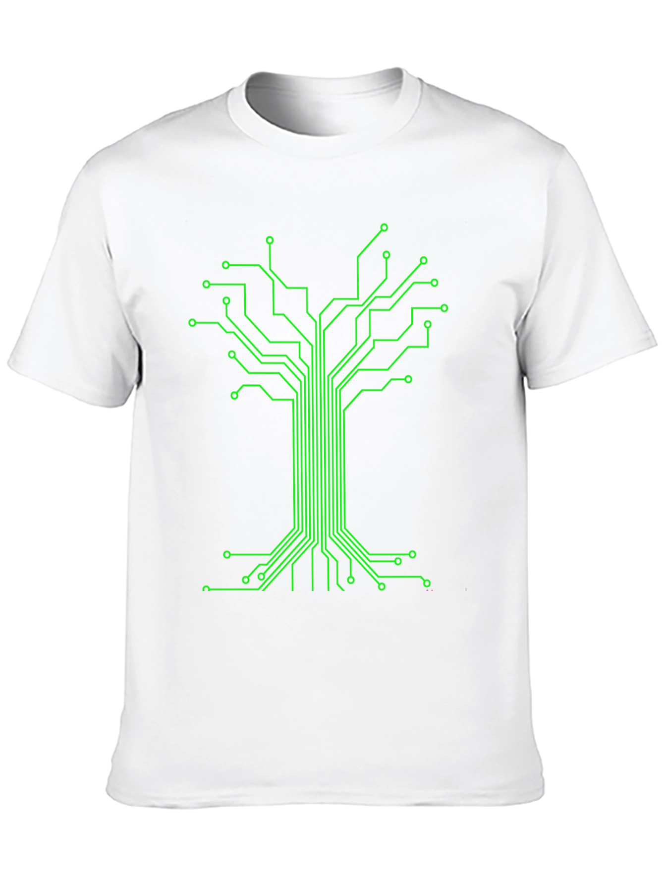 Circuit Board Tree Graphic Tee - Black