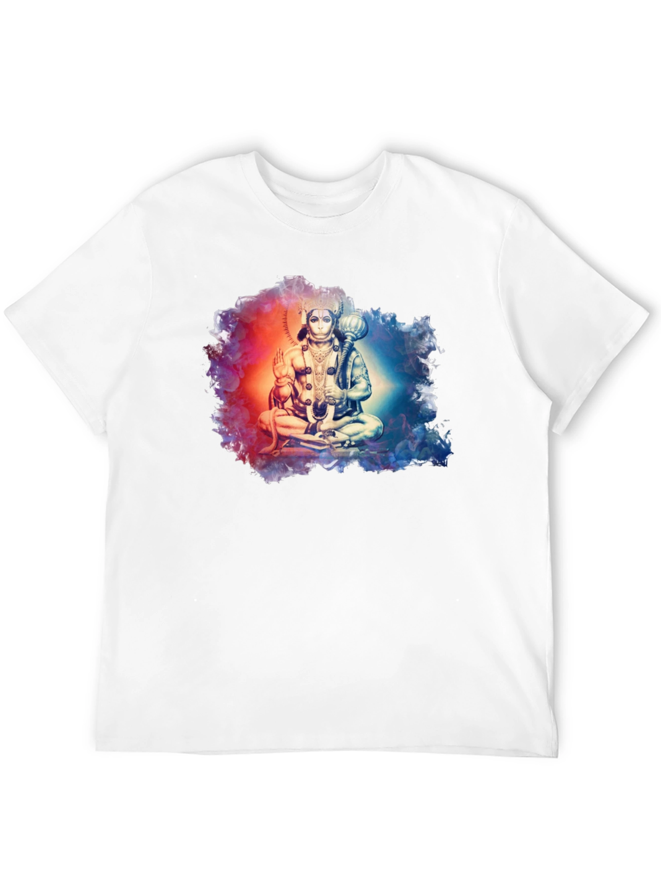 Hanuman Graphic Print Black T-Shirt