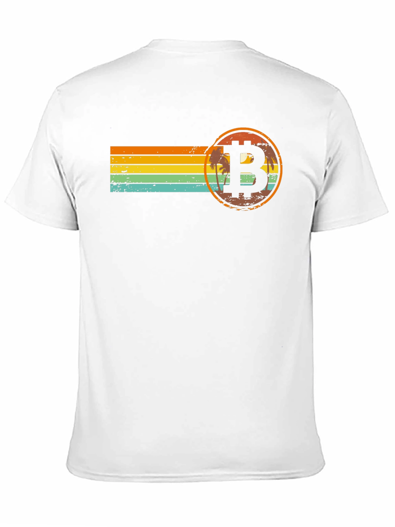 Bitcoin Sunset Retro T-Shirt
